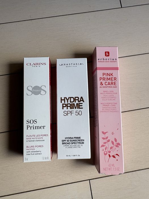 Праймери за лице Erborian, Anastasia beverly hills, Clarins