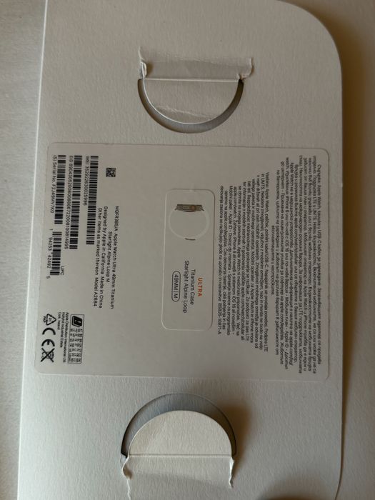 Apple Watch Ultra Starlight Alpine Loop