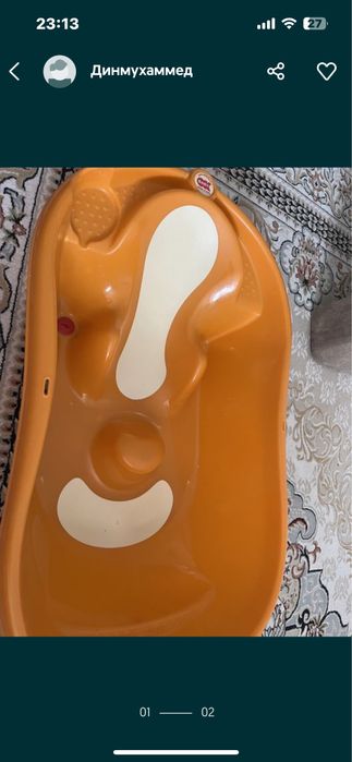 Детская ванночка Ok Baby с подставкой