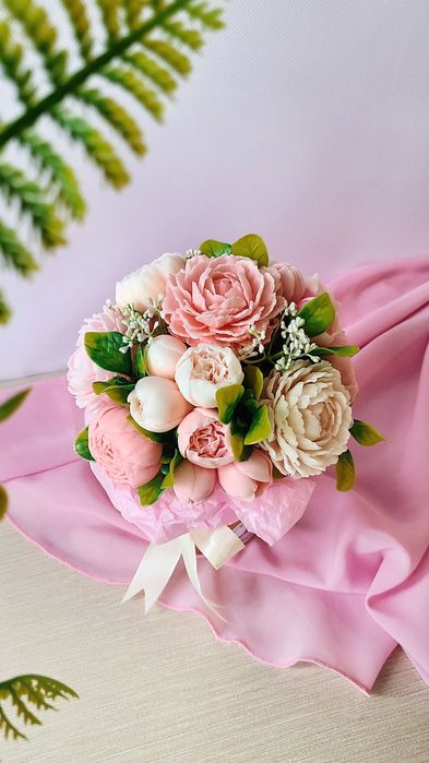 buchet de săpun lucrat manual