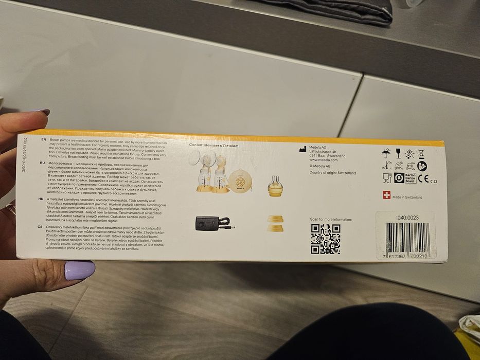 MEDELA Swing Maxi  pompă de sân electrică dubla + pompa manuala
