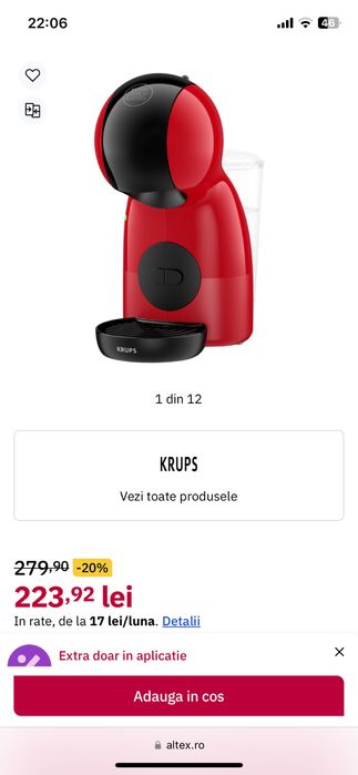Espressor cu capsule KRUPS Dolce Gusto Piccolo XS