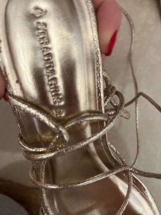 Sandale aurii, masura 37, Stradivarius