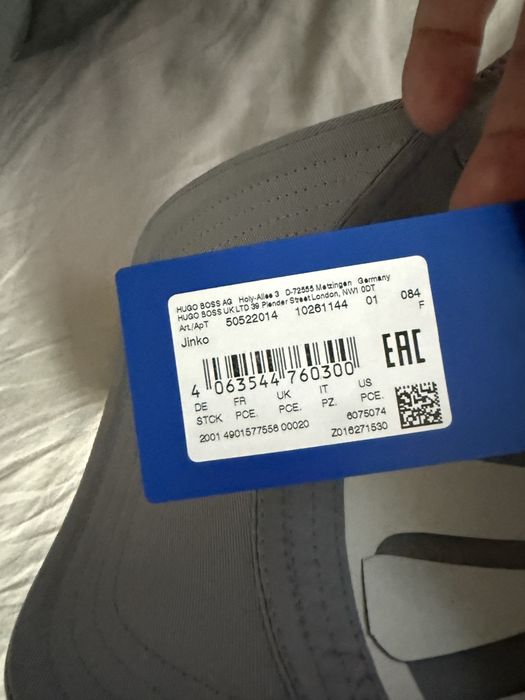 HUGO Jinko sapca unisex gri cu logo albastru marime OS noua originala