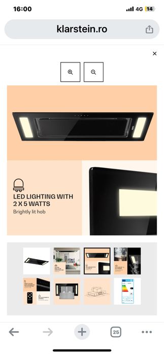 Hota pentru tavan sau insula schimb