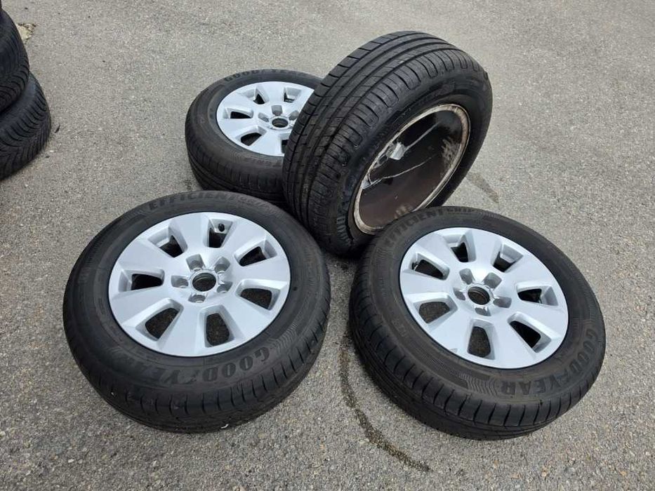 4 бр. Летни гуми 225/60 R16 с алуминиеви джанти 5x112 Audi VW Seat Skoda