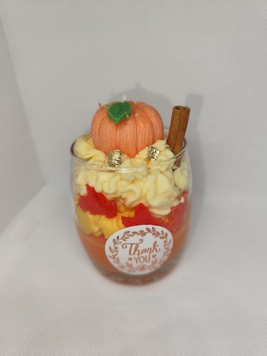 Ръчно изработена свещ от Соев восък - "Есен"