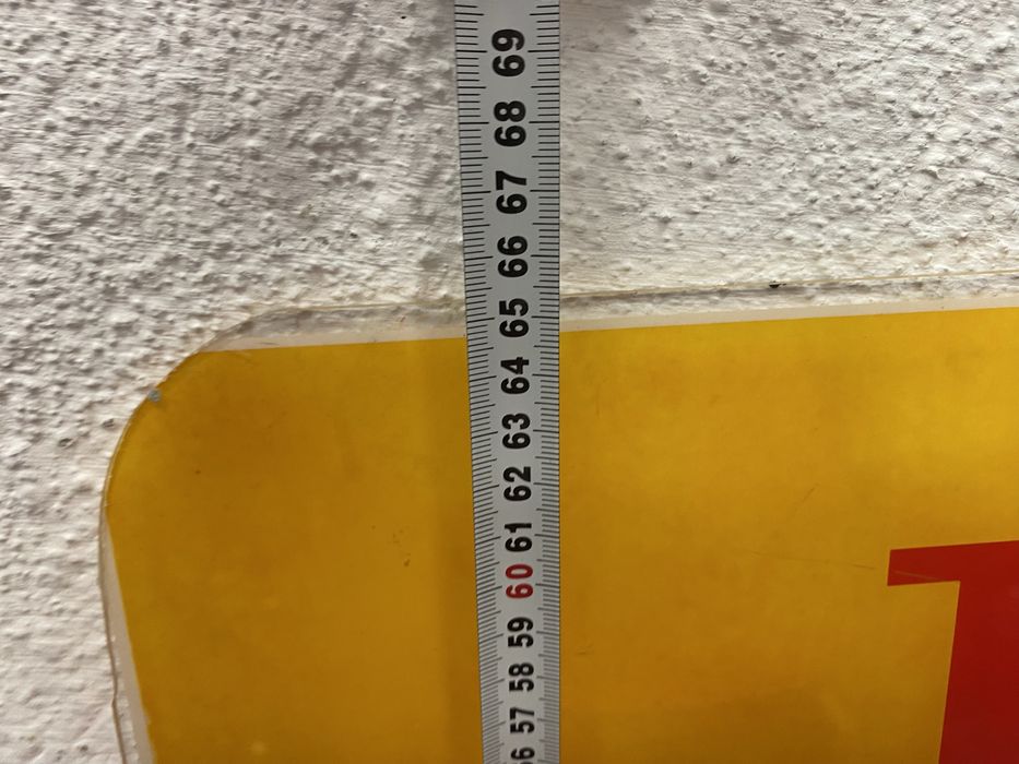 Стара рекламна табела  от перциглас