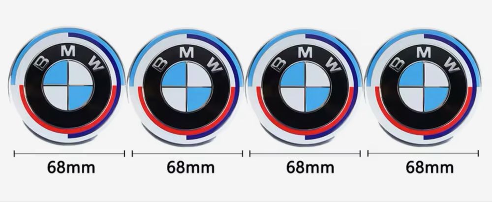 Set Capace jante bmw f10 f11 f20 f21 f30 f31 e90 e91 e92 e60 68mm