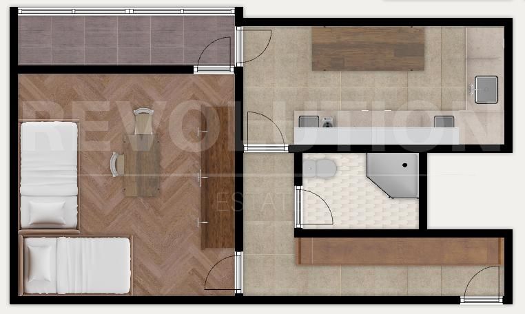 Едностаен апартамент в ж.к. Света Троица