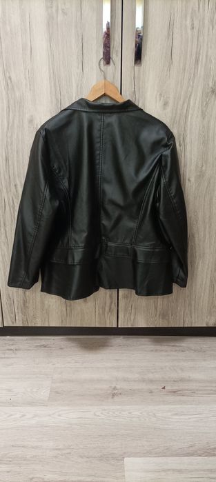 Модерно макси кожено яке