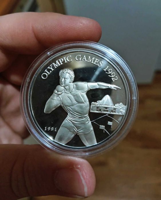 Сребърна монета 10 тали 1991 г. островна държава Самоа