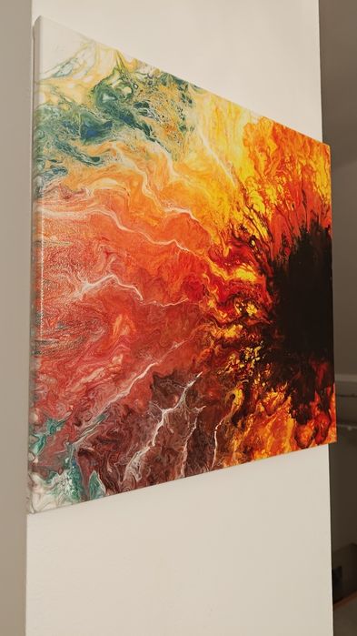 Tablou abstract multicolor