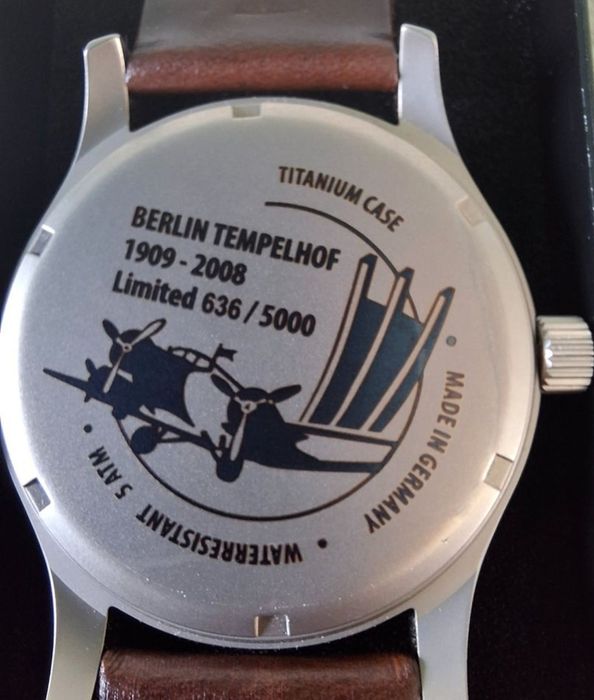 Ceas Junkers Berlin Tempelhof  Carcasa titan– Ediție Specială