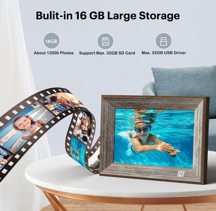 Цифровая фоторамка Kodak 10.1 дюм IPS екран сенсор Wifi