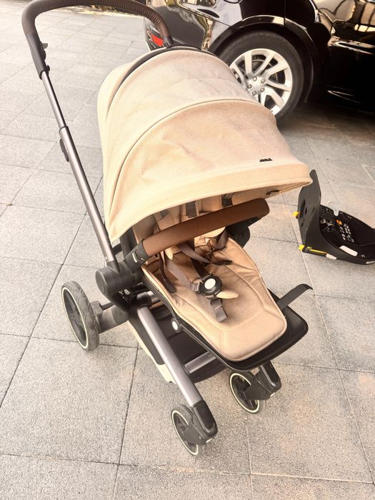 Set 4 in 1 Cărucior pentru copii, 4 în 1, Joolz, HUB 2  Sandy taupe cu landou si scoica Britax BabySafe  Joolz