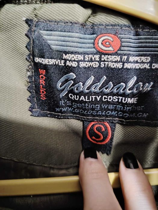 Geaca tip parka verde, cu blanita (dama)