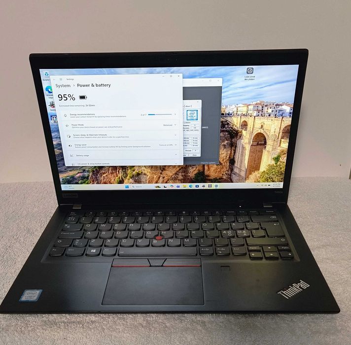 laptop 14" lenovo thinkpad t490S i7 8565u 16gb ram ssd 512gb