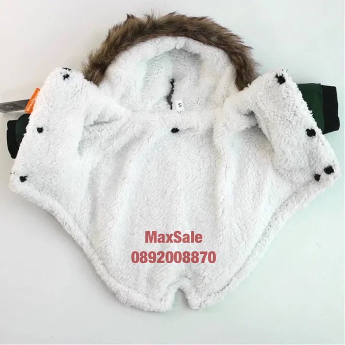 Яке за куче зимно сако гащеризон с пухена качулка черно