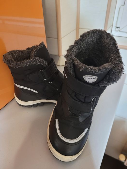 Ghete iarna fete/băieți din piele îmblănite -32