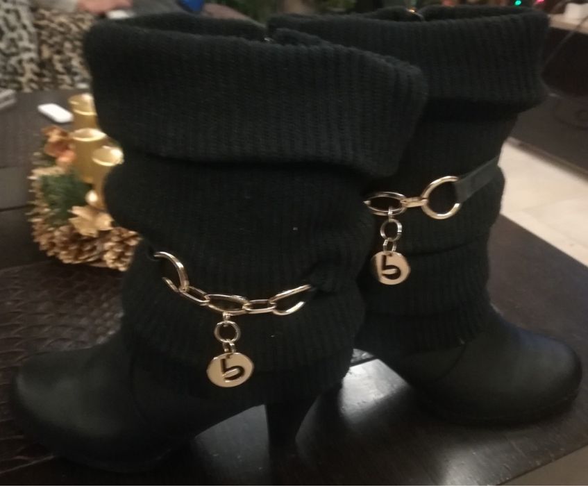 Черни боти и ботуши от естествена кожа