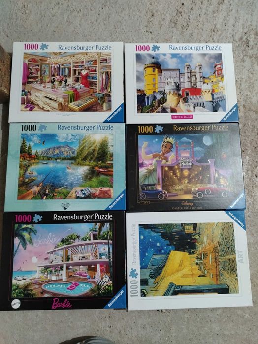 6xRavensburger puzzle 1000 piese