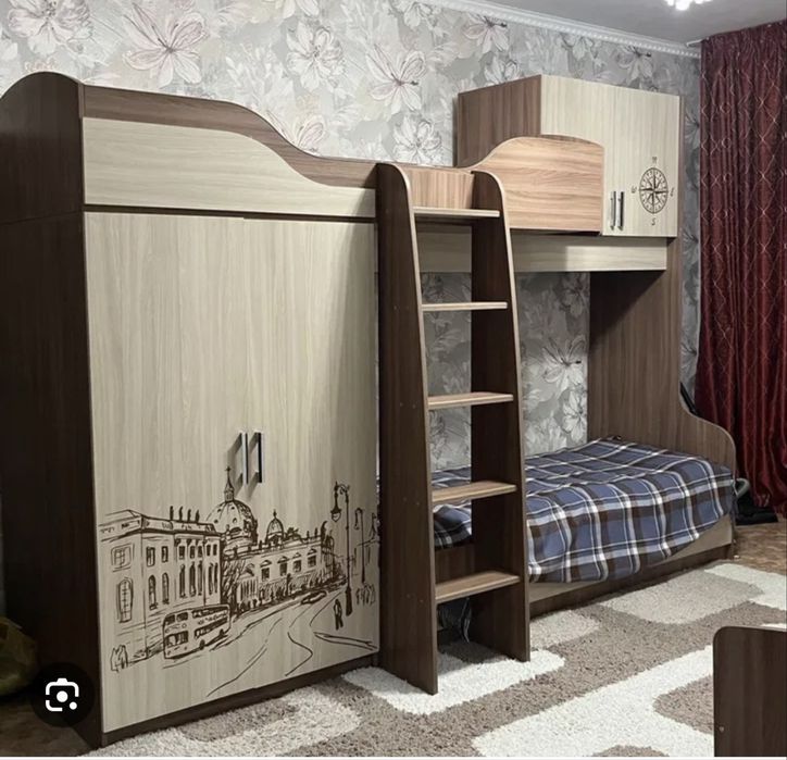 Продается детская кровать шкаф
