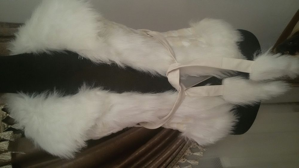 Vestă de blană artificiala cu imitație de piele