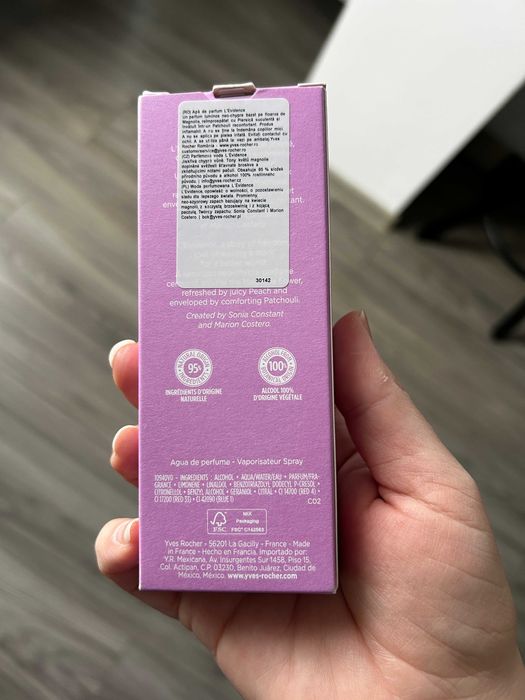 Apa de parfum Yves Rocher L'Evidence 50 ml, sigilat