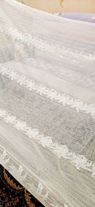 Тюль белого цвета