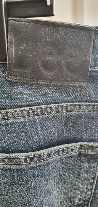 Blugi bărbați Lee W30 L32,button fly,straight fit,albastru