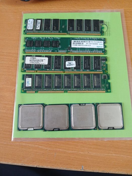 Процессоры intel core b6 3 штуки и intel core b5 1 штука