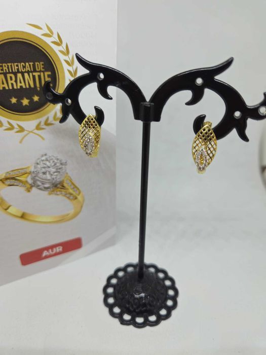 Cercei aur 14k 2.44gr (52707 AG1/30 Pacurari 2 ) Garantie 2 ani!