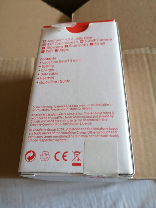 Curie tel. Vodafone smart 4 mini