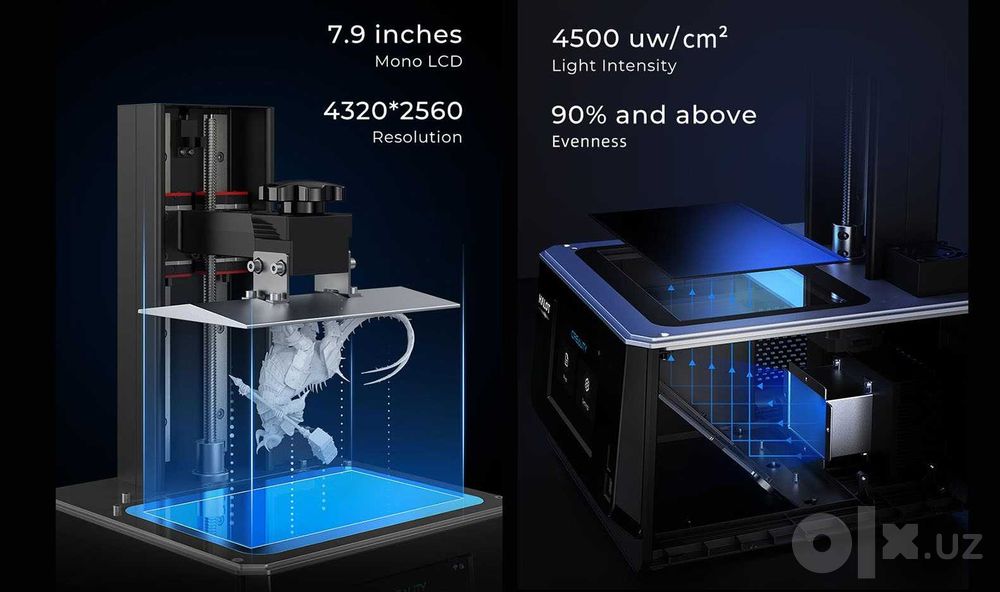 Creality Halot-One Plus 4K resin printer + UW-01 yuvish stansiya