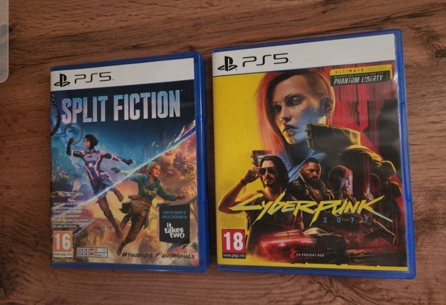 Диск Ps5, Cyberpunk & Split Fiction