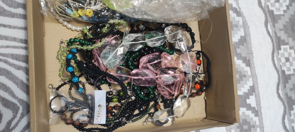 Бусы муранское и самоцветы   Италия