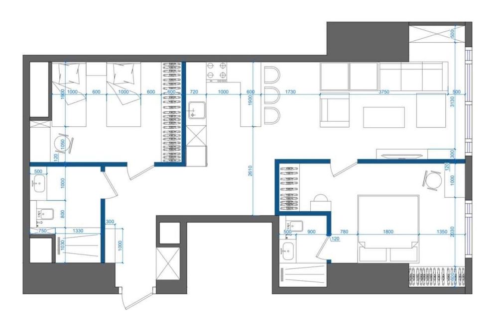 3/27/51 74,2кв квартира в ЖК Nest One на Tashkent City