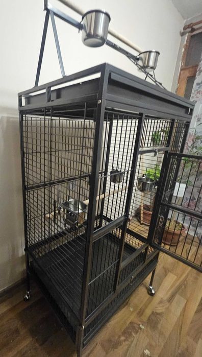 Заглавие:
Чисто нова голяма клетка за ара, какаду, жако – 102×80×172