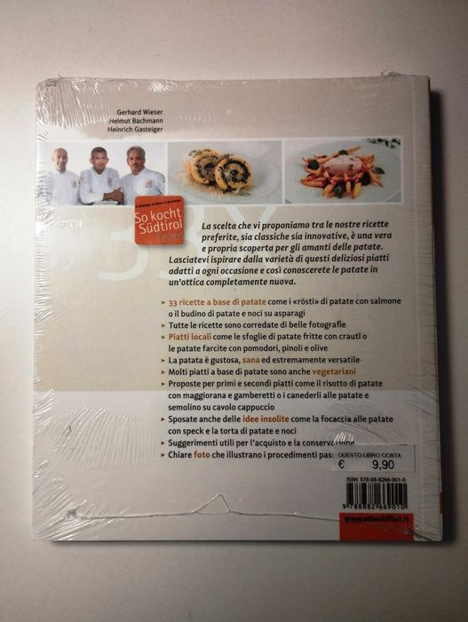 33хPatate - 33 рецепти с картофи (Готварска книга на италиански език), нова, запечатана
