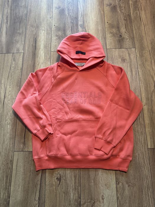 Fear of God "Essentials" Coral Hoodie