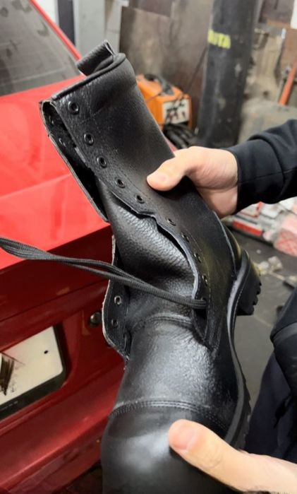 Берцы летние натуралка кожа