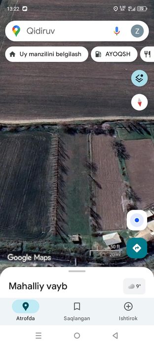 Каттароқ участка кидирвотканлага маҳсус!