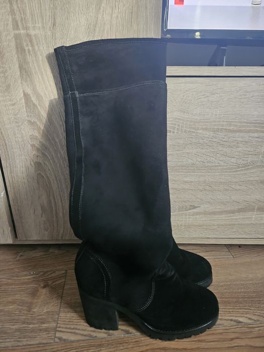 Cizme Anna Cori, piele intoarsa, marimea 40