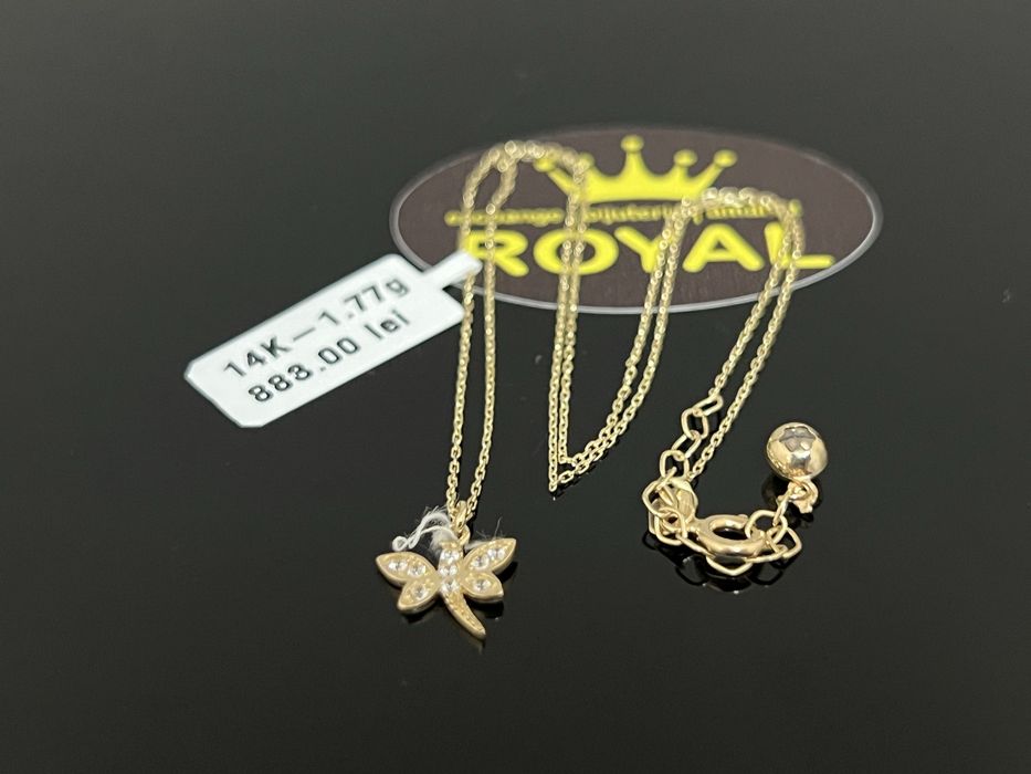 Bijuteria Royal CB : Lănțișor damă aur nou 14k 1,77gr