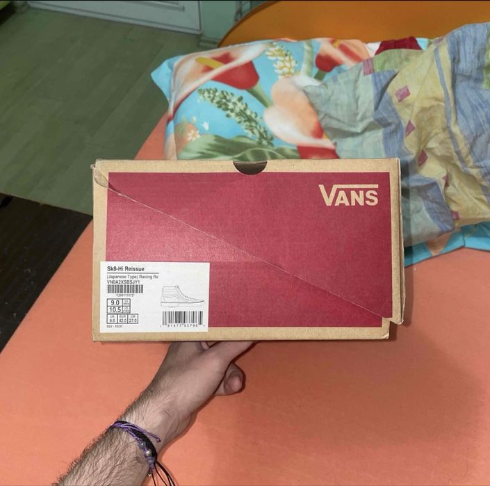 Vans sk8-hi japanese type black red