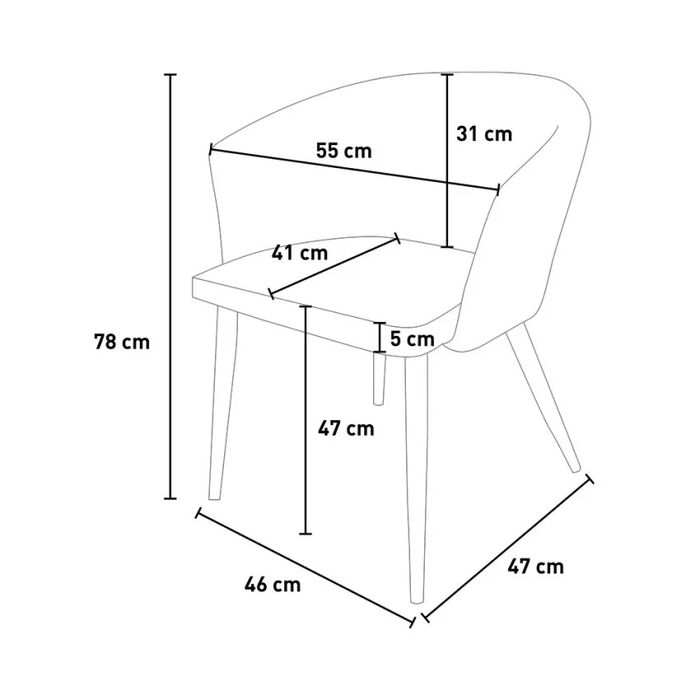 Scaun tapițat pentru sufragerie sau bucătăria, din catifea bleumarin