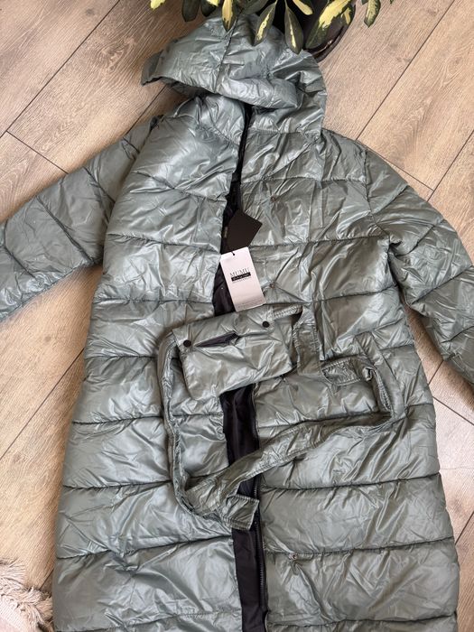 Пуховик женский длинный