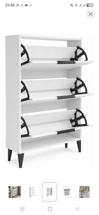Обувница Modula 80x22x115 см, ЛДСП