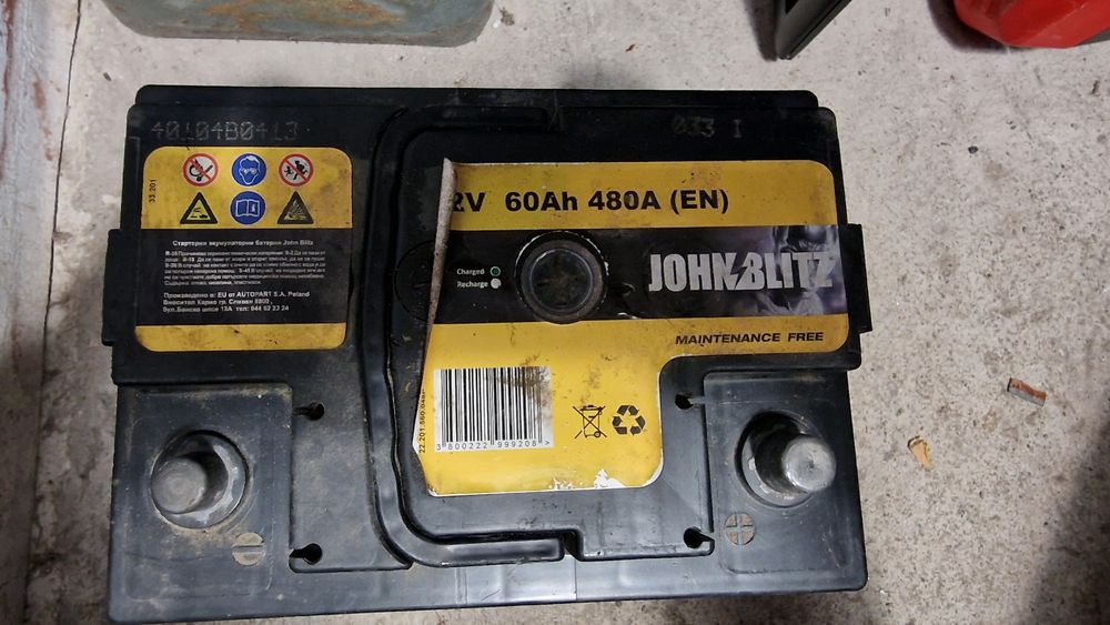 Акумулатор John Blitz 60Ah, 480A (EN) - употребяван